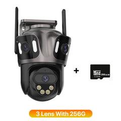 4K Dual Lens PTZ Wi-Fi Outdoor Camera with AI Detection