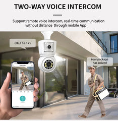 ICSEE 4K 8MP E27 Wi-Fi Camera with Auto Tracking