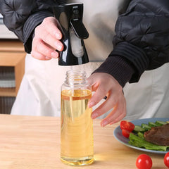 "200ml/300ml Oil Spray Bottle – Kitchen, BBQ, Olive Oil Dispenser, Vinegar & Soy Sauce Sprayer for Cooking, Baking, Camping"