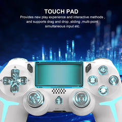 "GAMINJA RGB Wireless Game Controller – LED Bluetooth Gamepad with 6-Axis Gyroscope & Dual Vibration for PS4, PS3, PC & Console"