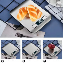 Digital Kitchen Scale 5kg/1g Stainless Steel