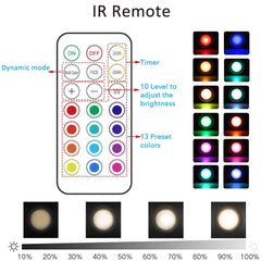 "LED Under Cabinet Light with Remote Control – Wireless RGB Color-Changing Night Light for Kitchen, Bedroom, Closet, and Counter"