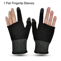2pcs Finger Thumb Sleeve Gloves For Gamer Non-scratch Portable Mobile Gaming Gloves Gaming Accessories Comfortable Sweat Proof