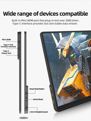 "ZSUS 14'' 2K Portable Monitor – 2160×1440 Resolution, 60Hz Display for Laptop, Xbox, PS4/PS5, Switch, TV Box, PC, and Mobile Devices"