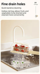 Foldable Fruit & Vegetable Drain Basket