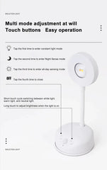 "Wireless Night Light with Motion Sensor – USB LED Wall Lamp for Kitchen, Bedroom, Living Room, and Mural Indoor Lighting"