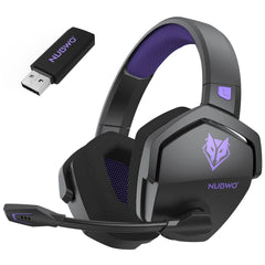 "NUBWO G06 Dual Wireless Gaming Headset – 2.4G & Bluetooth, 5ms Low Latency, 7.1 Surround Sound, ENC Mic for PC, PS4, PS5"