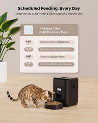 Smart Pet Food Dispenser – Timed Automatic Cat & Dog Feeder with Portion Control
