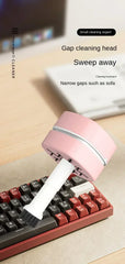 Mini Wireless Electric Desktop Vacuum Cleaner – Handheld Keyboard & Ash Dust Remover