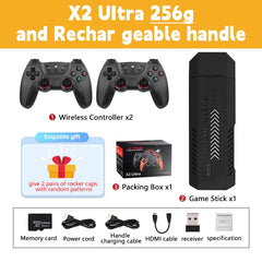 X2 Ultra Video Game Stick Console with 2.4G Wireless Controllers