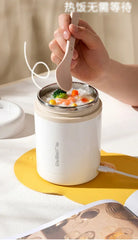 Portable 600ML USB Food Heater – Stainless Steel Electric Lunch Container for Travel, Work, Picnic