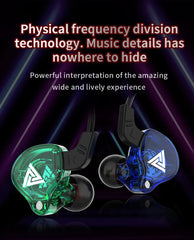 "QKZ AK6 Wired Earphones – 3.5mm HiFi Sound Quality Gaming Headset, Bass-Boosted Earbuds for Gamers"