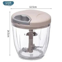 Multifunctional Manual Food Chopper – Ginger, Garlic, Vegetable & Meat Grinder with Minimalist Design