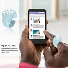 TikTok Bluetooth Finger Remote – Scroll, Like, Record & Snap with Wireless Mobile Video Controller