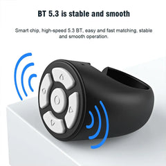 TikTok Bluetooth Finger Remote – Scroll, Like, Record & Snap with Wireless Mobile Video Controller