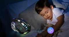 RGB Backlit Wireless Mouse – Bluetooth & 2.4GHz USB Rechargeable Silent Optical Mouse for Laptop, PC, MacBook & Tablet