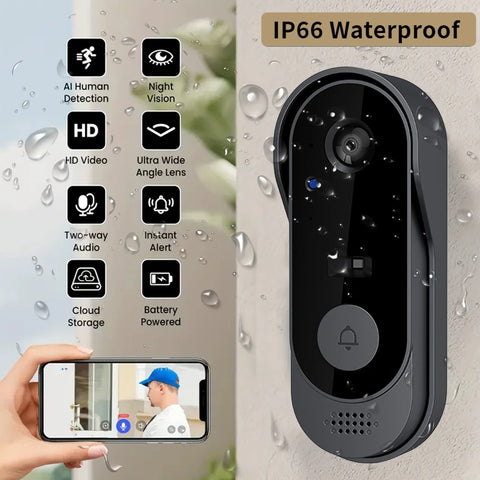 Smart Home DoorBell Night Vision Monitors HD Video