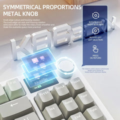 K86 Wireless Mechanical Keyboard – Hot-Swappable, Screen & Volume Knob