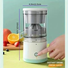 "Electric Citrus Juicer – USB Rechargeable Juice Cup for Orange, Lemon, Fruit Press with Pulp Separator for Fresh Juice"