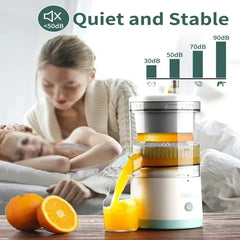 "Electric Citrus Juicer – USB Rechargeable Juice Cup for Orange, Lemon, Fruit Press with Pulp Separator for Fresh Juice"
