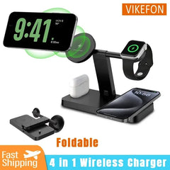 MagSafe 4-in-1 Foldable Wireless Charger for iPhone & Apple Devices