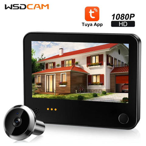 WSDCAM 3MP Smart Wi-Fi Peephole Door Camera