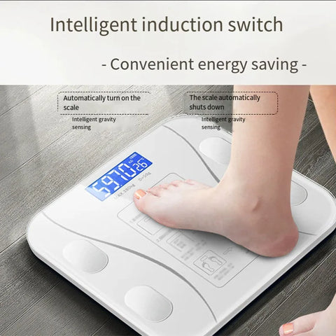 "Smart Body Fat Scale – Bluetooth Digital Bathroom Scale with App Sync, Weight Loss & Health Tracking"