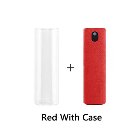 2-in-1 Screen Cleaner Spray – Microfiber Wiper for Phones, Tablets & PCs
