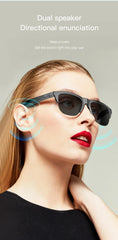 Smart Bluetooth V5.3 Sunglasses – HIFI Audio Glasses with Built-In Headphones & UV Protection