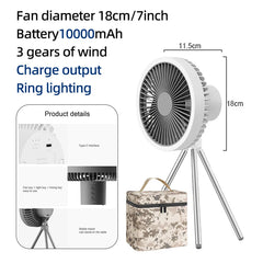 Wireless Rechargeable Portable Fan