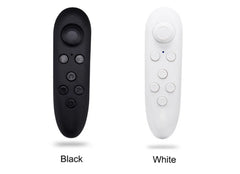 Black and white remote controls on a white background