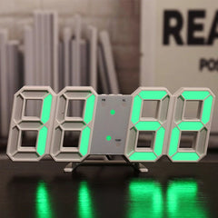 Voice-Activated 3D Luminous Digital Clock – Simple Fashion Silent Alarm Desktop Clock