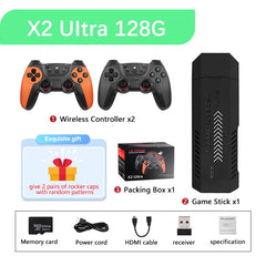 X2 Ultra Video Game Stick Console with 2.4G Wireless Controllers