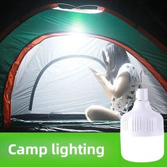 "2pcs Rechargeable LED Emergency Lights – Portable Indoor/Outdoor Flashing Lights for Barbecue, Tent, Camping with Battery"