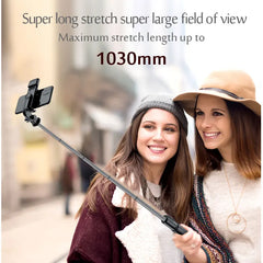 Portable Bluetooth Selfie Stick Tripod with Light