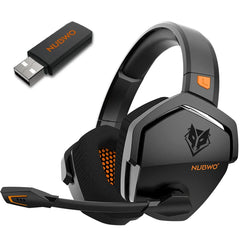 "NUBWO G06 Dual Wireless Gaming Headset – 2.4G & Bluetooth, 5ms Low Latency, 7.1 Surround Sound, ENC Mic for PC, PS4, PS5"