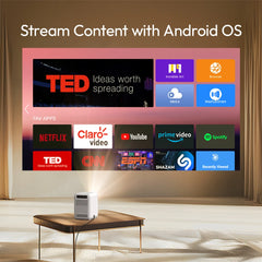 "BYINTEK LOVE U4 Smart Mini Projector – 4K Support, 1080P HD Android WiFi Home Theater for Smartphone & Cinema Use"