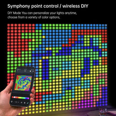"Smart RGB LED Curtain Lights – App-Controlled, Dimmable"