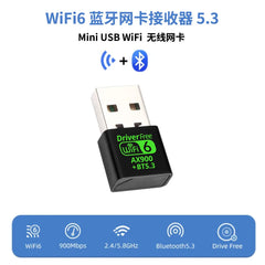 AX900 USB WiFi 6 & Bluetooth 5.3 Adapter – Dual Band 2.4GHz/5GHz