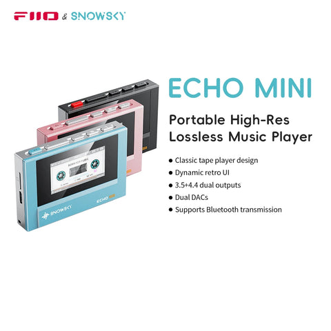 SnowSky Echo Mini – Retro HiFi MP3 Player with Dual DACs & Balanced Output