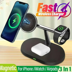 MagSafe 4-in-1 Foldable Wireless Charger for iPhone & Apple Devices