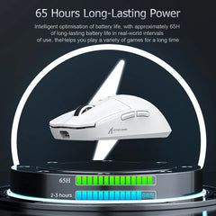 "Attack Shark X6 PAW3395 Gaming Mouse – Tri-Mode Bluetooth/2.4G/Wired, RGB, Macro Support, Magnetic Charging Base"