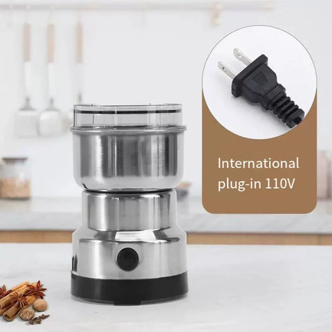 Compact Coffee Bean & Spice Grinder – Ultra-Fine Electric Crusher for Wet and Dry Ingredients