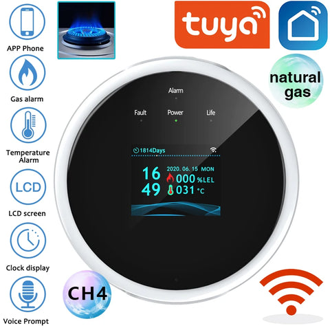 Tuya 2.4G WiFi Gas Alarm Sensor