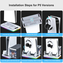 GAMINJA P58 RGB Stand – Multi-Function Headset Holder