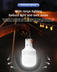 "2pcs Rechargeable LED Emergency Lights – Portable Indoor/Outdoor Flashing Lights for Barbecue, Tent, Camping with Battery"