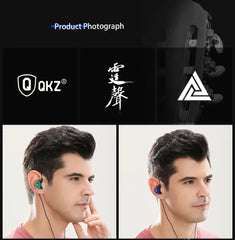 "QKZ AK6 Wired Earphones – 3.5mm HiFi Sound Quality Gaming Headset, Bass-Boosted Earbuds for Gamers"