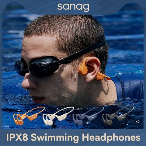 B60S Bone Conduction Earphones 64/32GB MP3 Wireless Open Headset IPX8 Waterproof Headphones