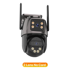4K Dual Lens PTZ Wi-Fi Outdoor Camera with AI Detection