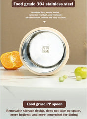 Portable 600ML USB Food Heater – Stainless Steel Electric Lunch Container for Travel, Work, Picnic